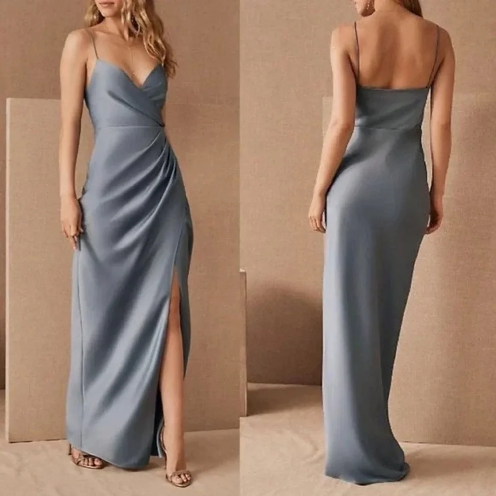 New Women’s BHLDN Freya Satin Charmeuse Dress By Anthropologie!!🔥🔥🔥 - Picture 3 of 16